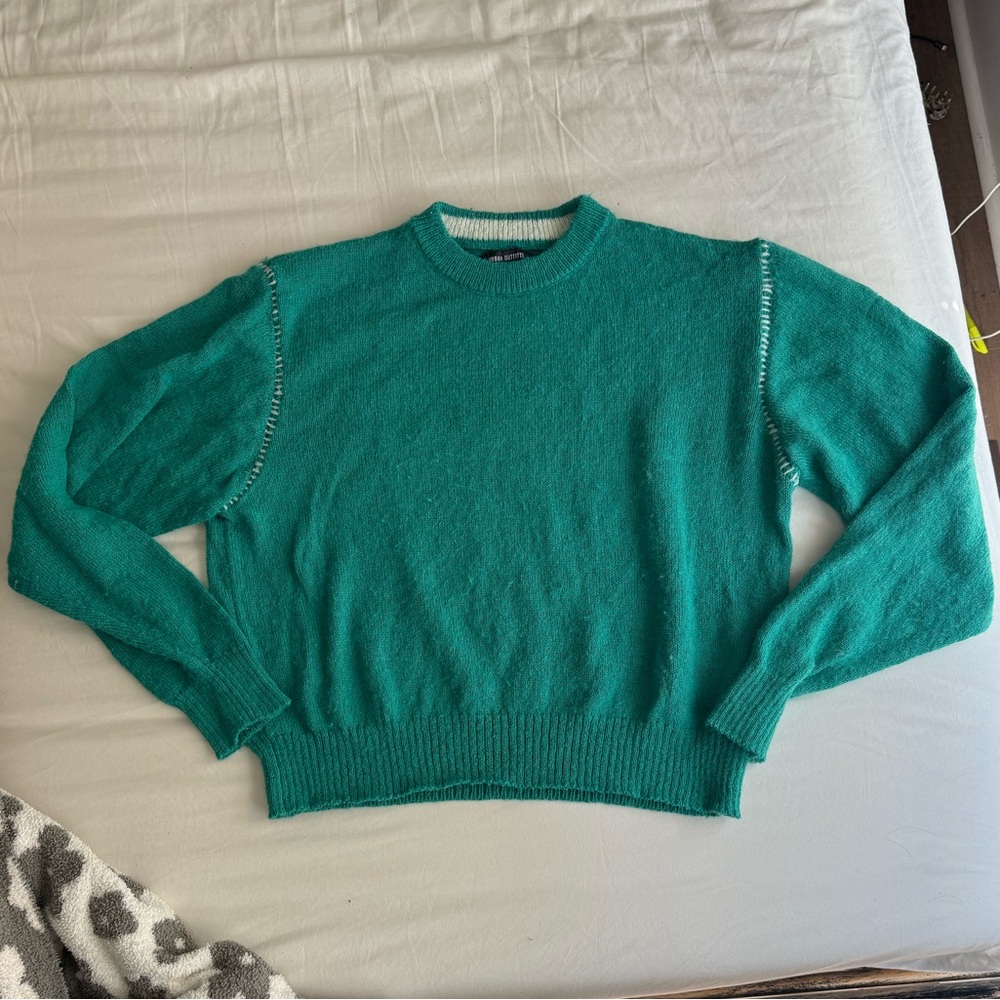 Urban Outfitters Teal Crew Neck Sweater